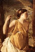The Inspiration of the Poet (detail) af POUSSIN, Nicolas